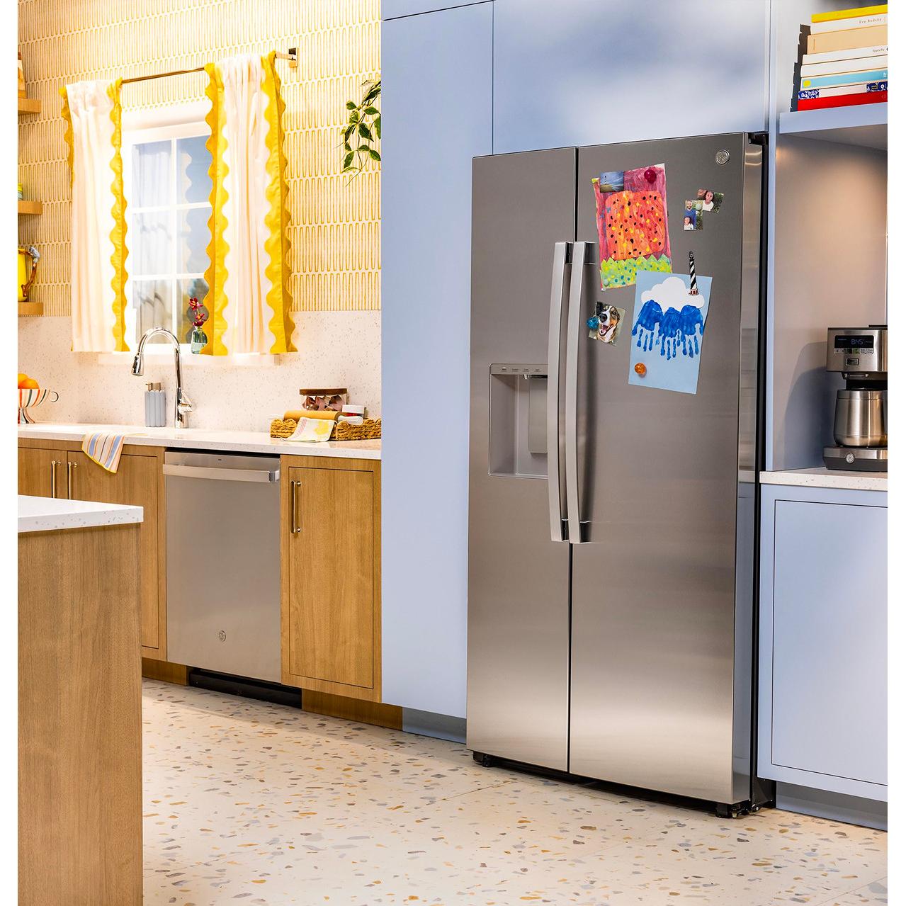 GE 27.7 cu. ft. Side-By-Side Refrigerator with Extra Tall Dispenser GSS28PYYFS IMAGE 14