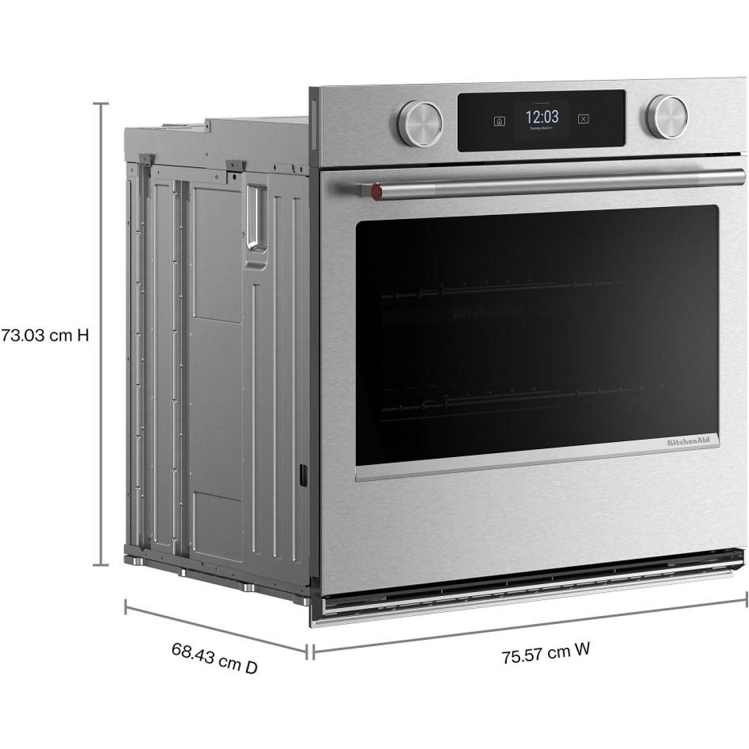 KitchenAid 30-inch Smart Electric Single Wall Oven with Intelligent Cooking Camera KOES930SPS IMAGE 12