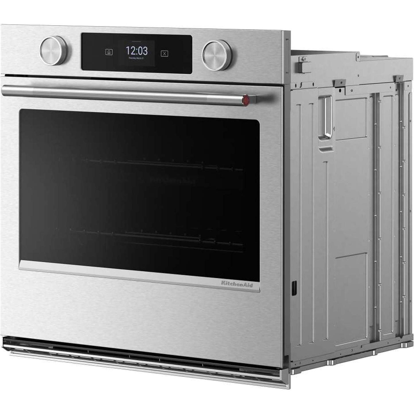 KitchenAid 30-inch Smart Electric Single Wall Oven with Intelligent Cooking Camera KOES930SPS IMAGE 6
