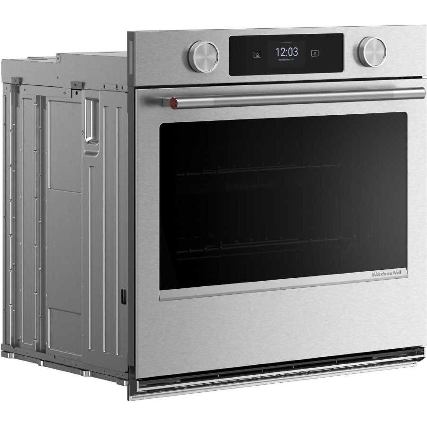 KitchenAid 30-inch Smart Electric Single Wall Oven with Intelligent Cooking Camera KOES930SPS IMAGE 7