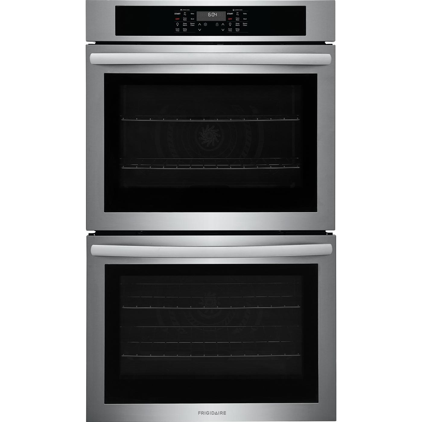 Frigidaire 30-inch, 10.6 cu. ft. Built-in Double Wall Oven with Air Fry FCWD3030AS IMAGE 1