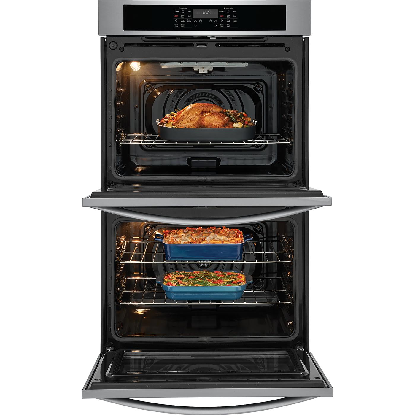 Frigidaire 30-inch, 10.6 cu. ft. Built-in Double Wall Oven with Air Fry FCWD3030AS IMAGE 3