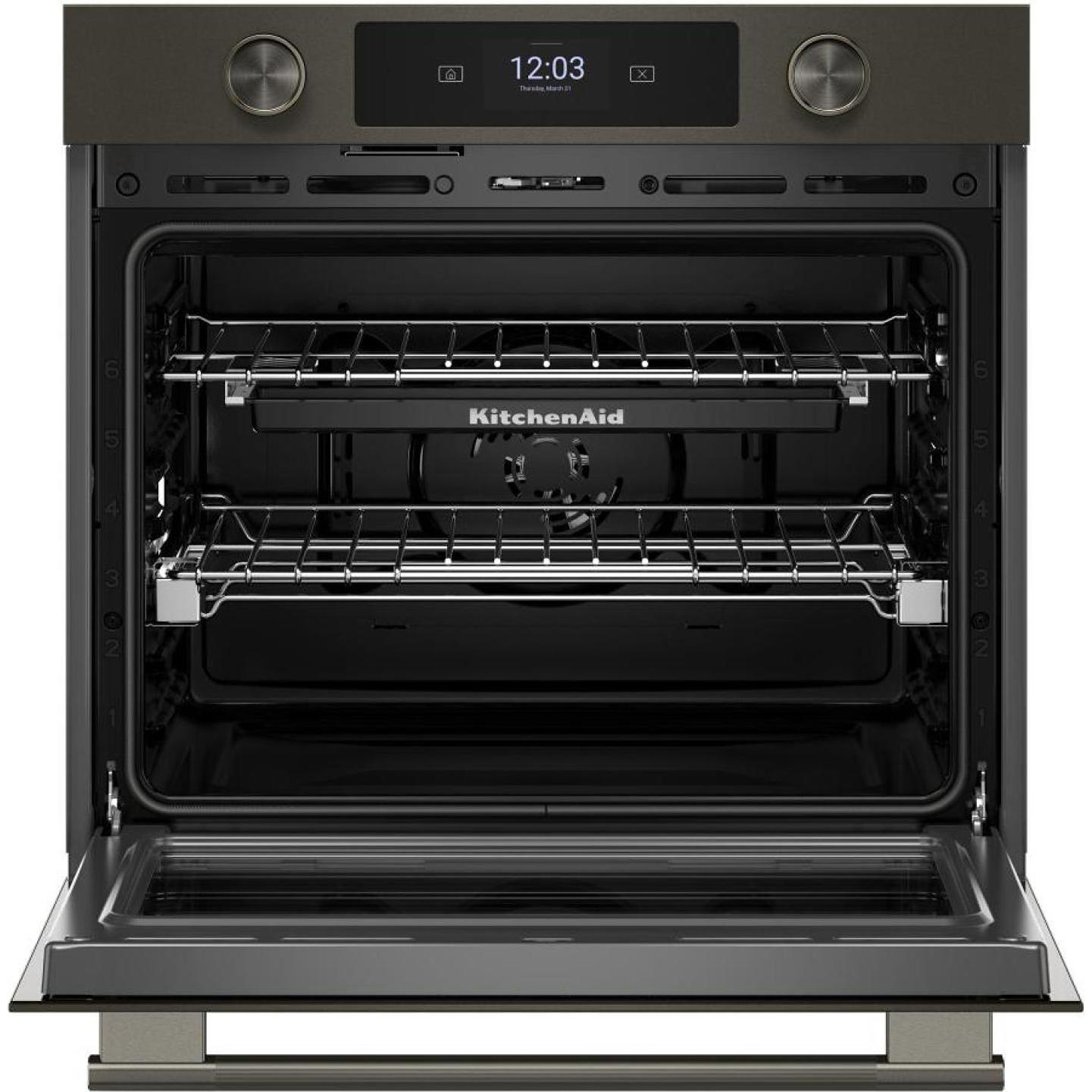 KitchenAid 30-inch Smart Electric Single Wall Oven with Intelligent Cooking Camera KOES930SBE IMAGE 2