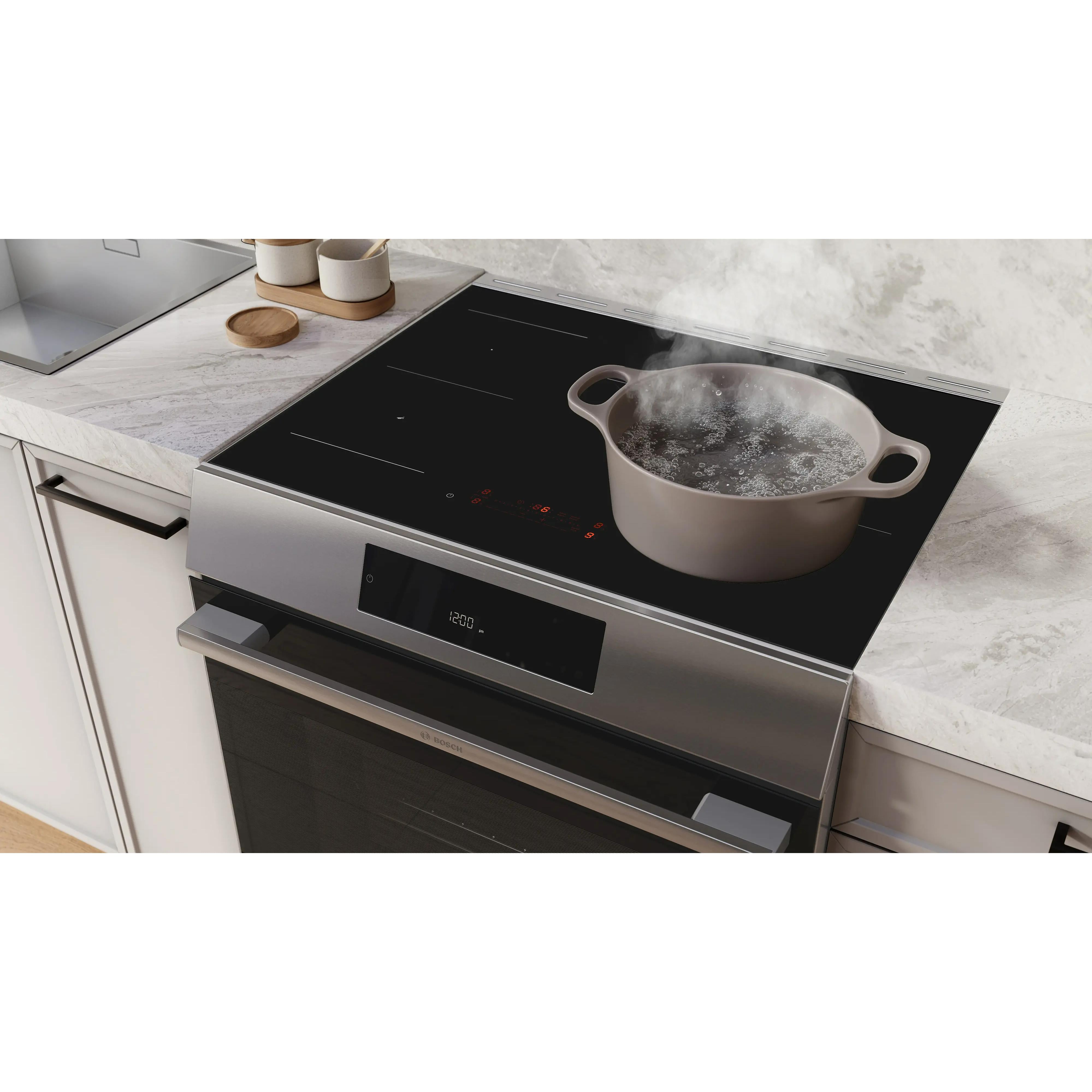 Bosch 300 Series Induction Freestanding Range HIF3050MC IMAGE 10