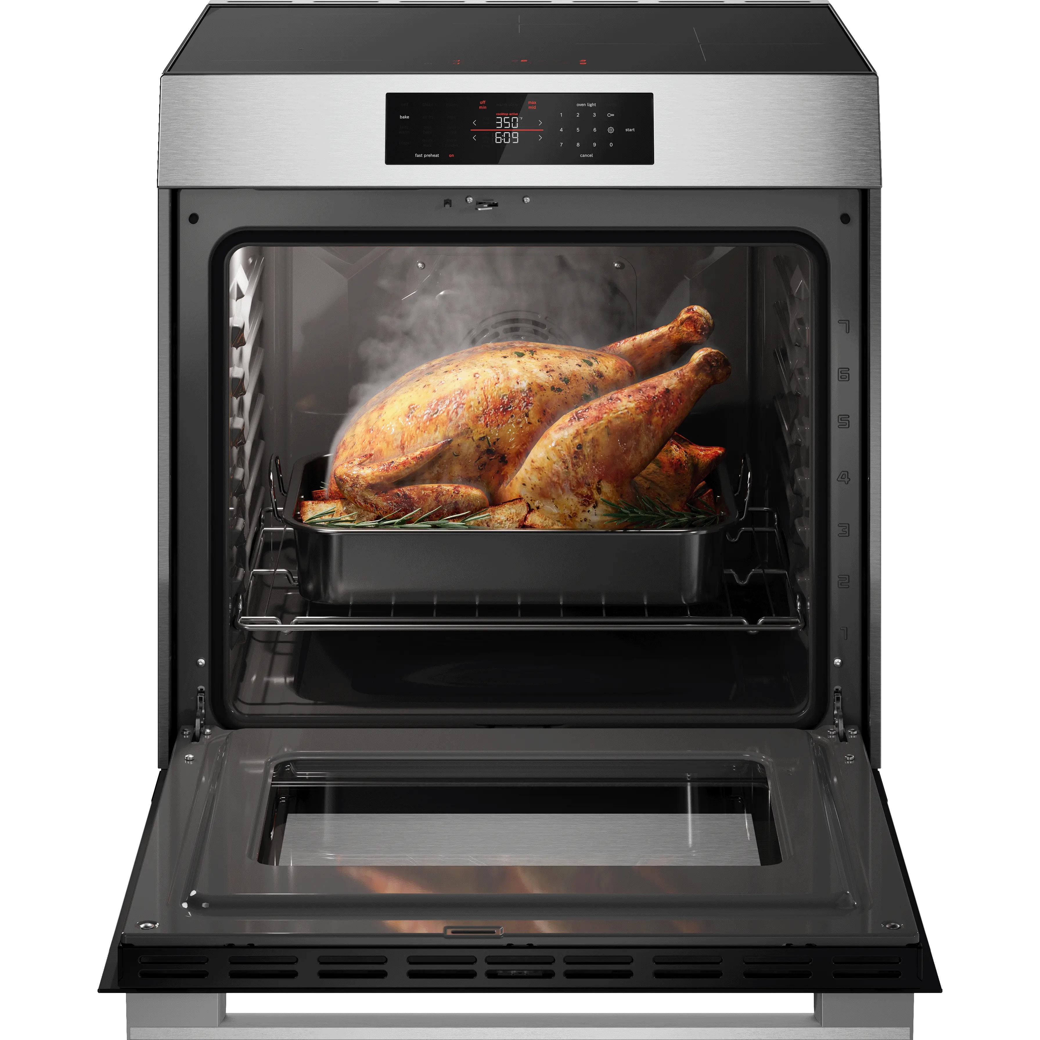 Bosch 300 Series Induction Freestanding Range HIF3050MC IMAGE 3