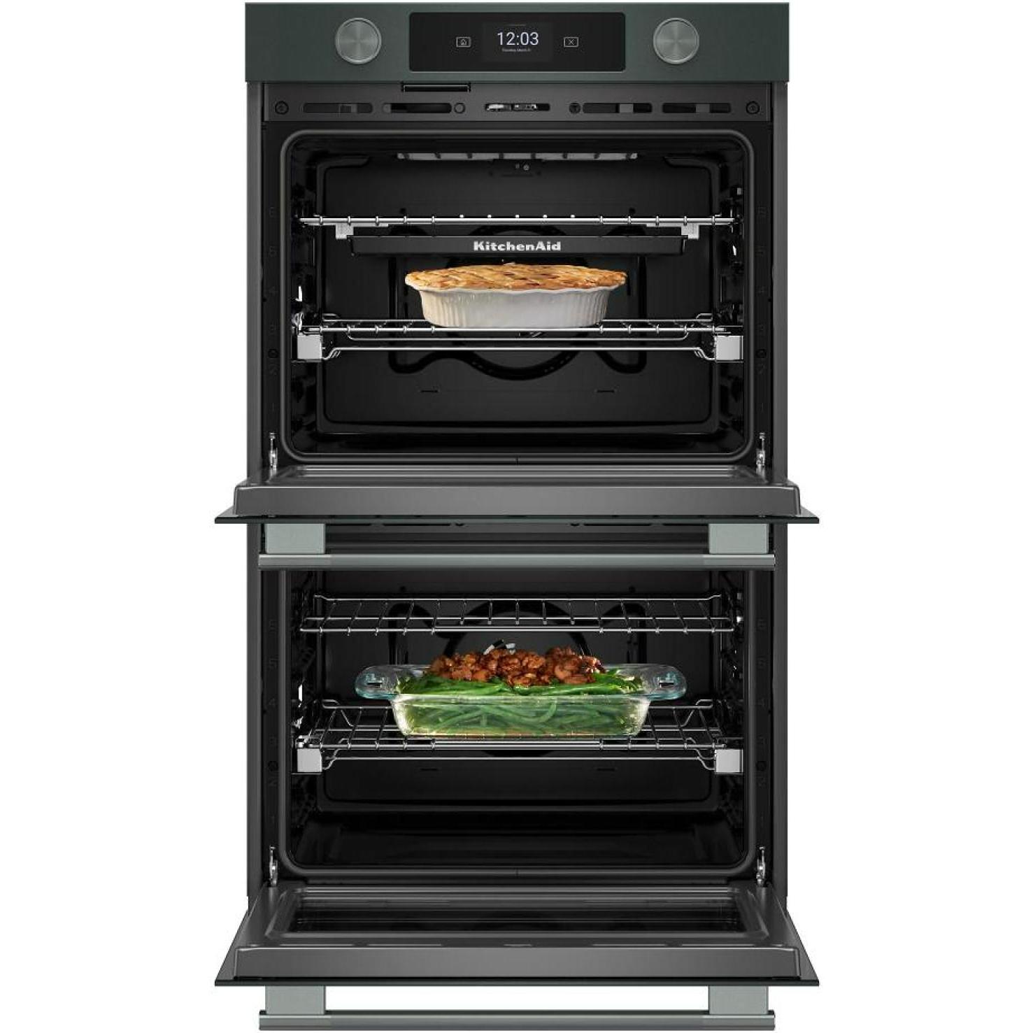 KitchenAid 30-inch Smart Electric Double Wall Oven with Intelligent Cooking Camera KOED930SJP IMAGE 3