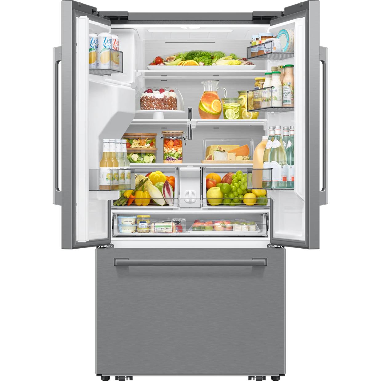 Samsung 29 cu. ft. Bespoke AI 3-Door French Door with Sphere Ice™ RF70H30GERAA IMAGE 3