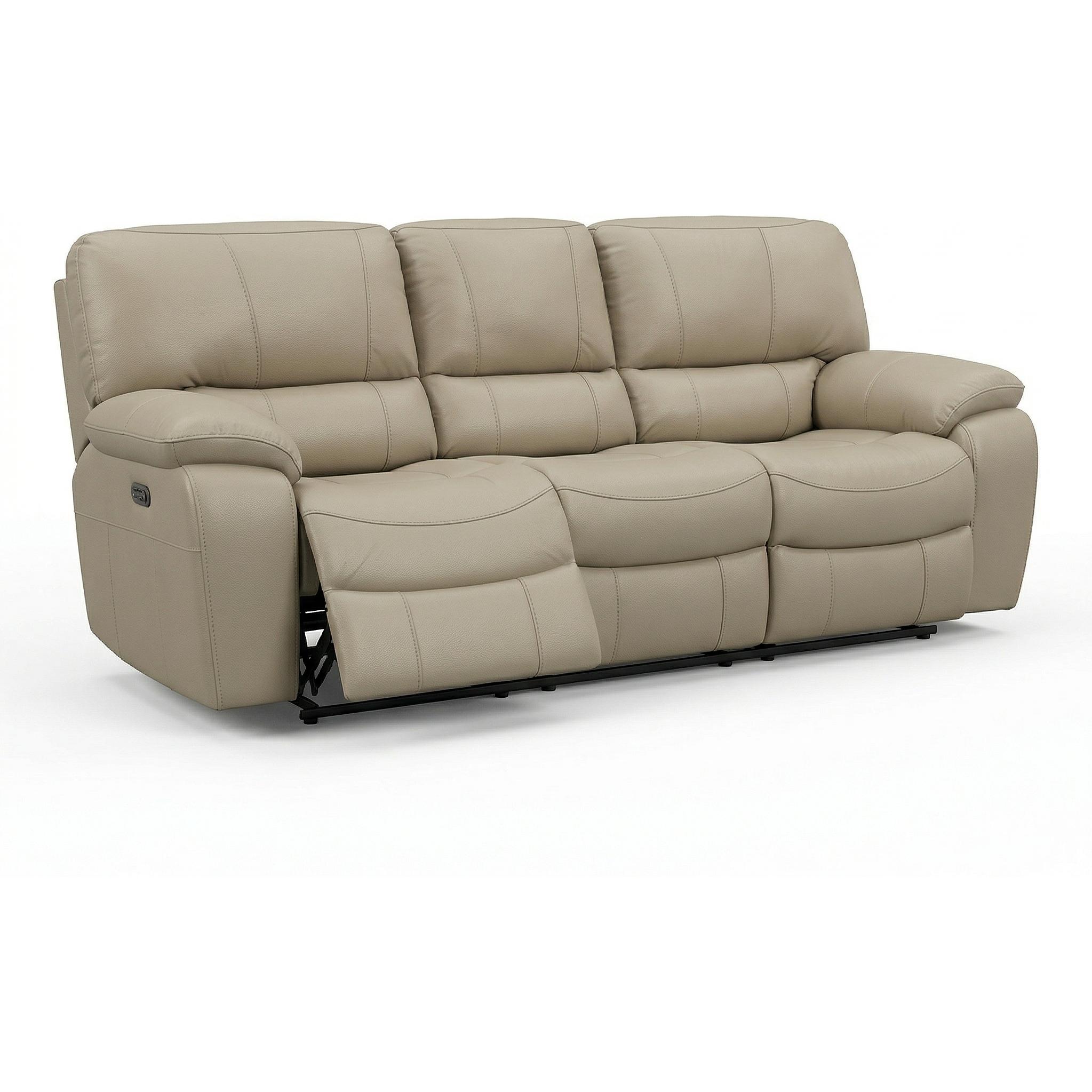 Global Style Furniture Power Reclining Fabric Sofa X8625M-L3-2E/Vanilla Power Reclining Sofa IMAGE 3