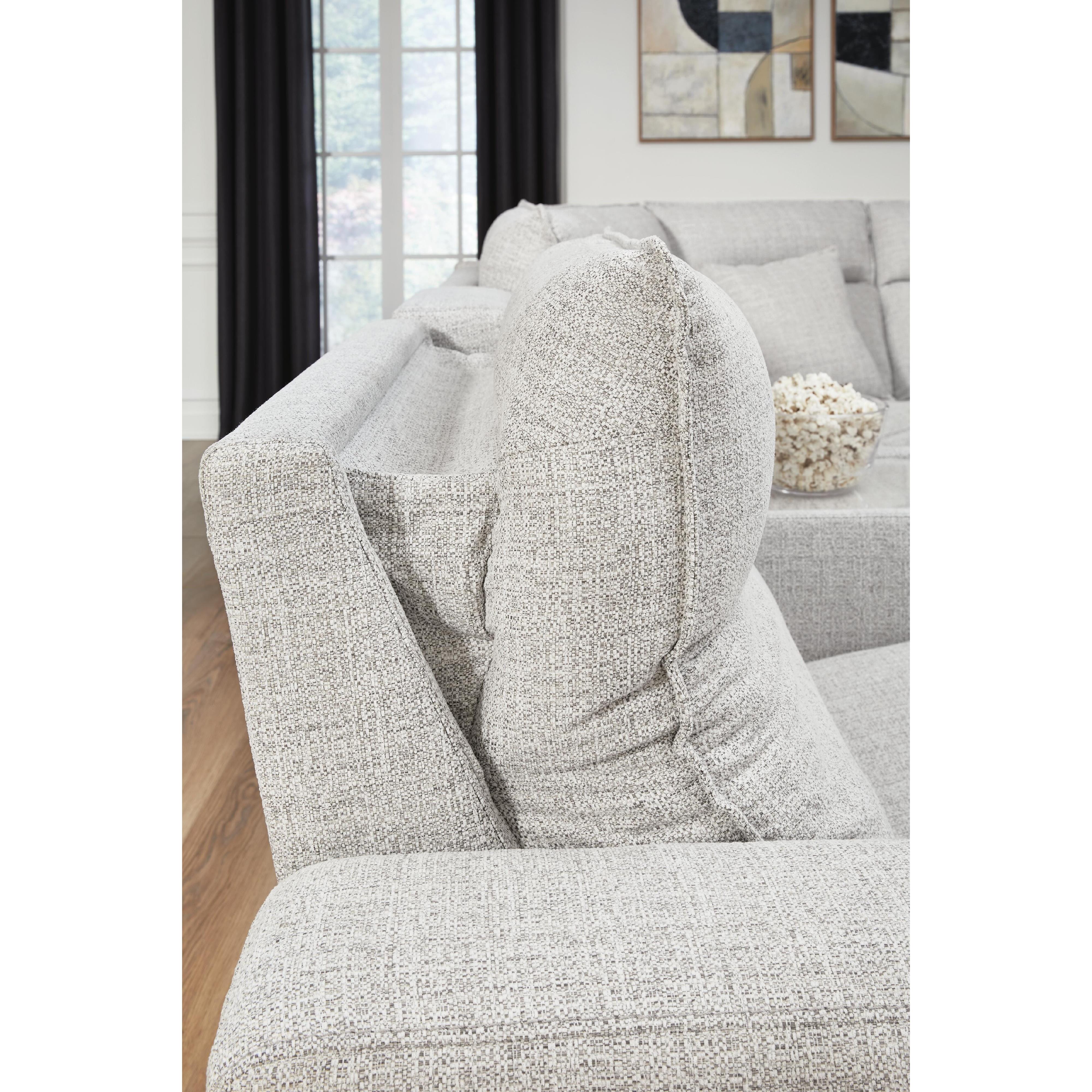 Signature Design by Ashley Modmax II 65907S43 6 pc Power Reclining Sectional with Chaise and Audio Console IMAGE 3
