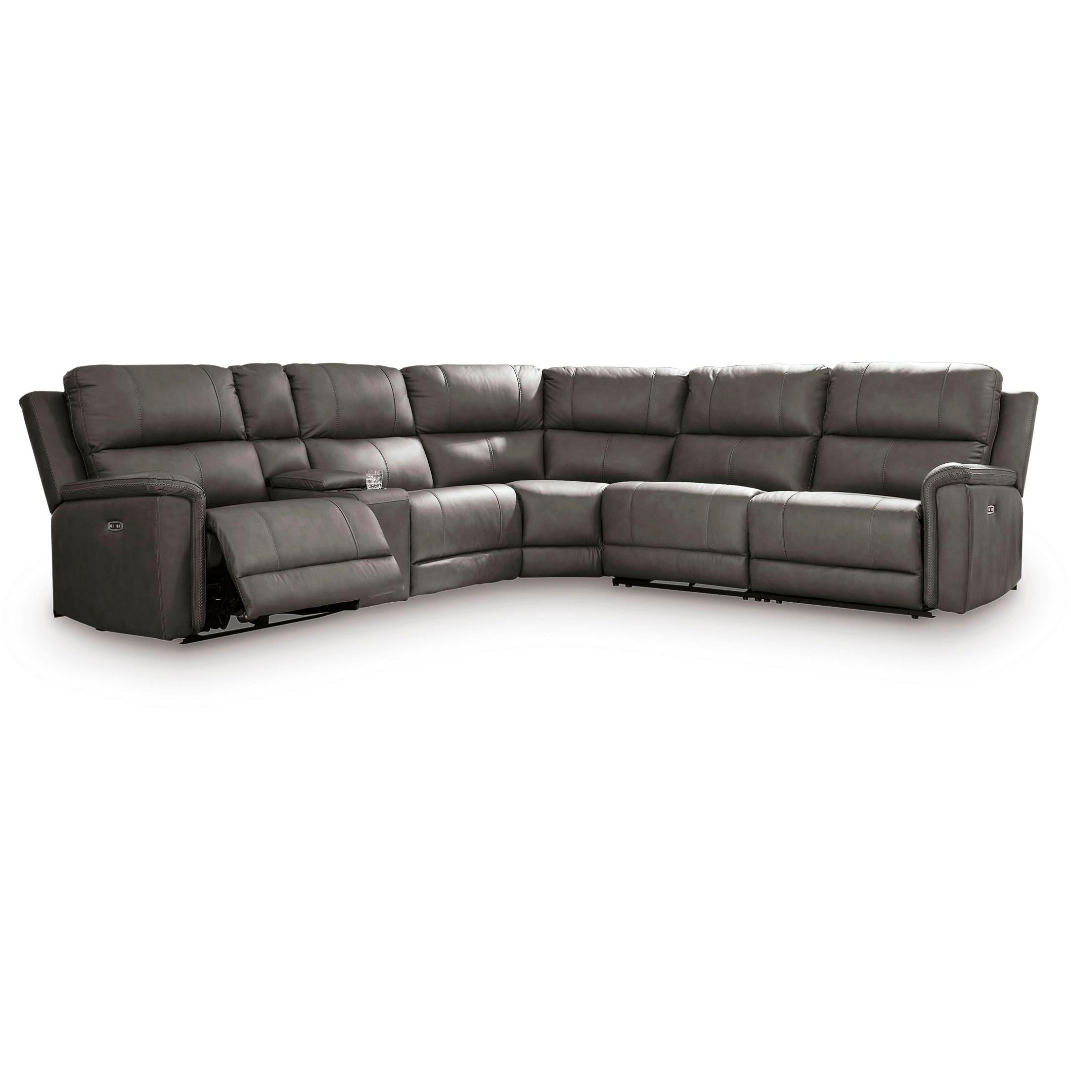 Signature Design by Ashley Bleckley Power Reclining Leather Match 6 pc Sectional PCU1200058C/PCU1200057C/PCU1200046C/PCU1200077C/PCU1200031C/PCU1200062C IMAGE 1