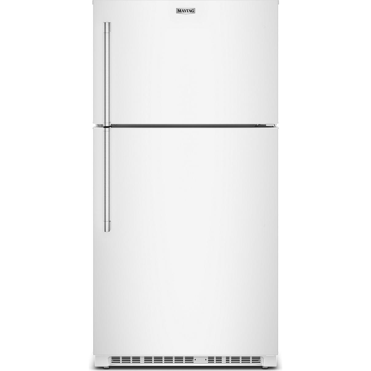 Maytag 33-inch, 21.3 cu. ft. Freestanding Top Freezer Refrigerator with EvenAir™ Cooling Tower MRTX5121TW IMAGE 1