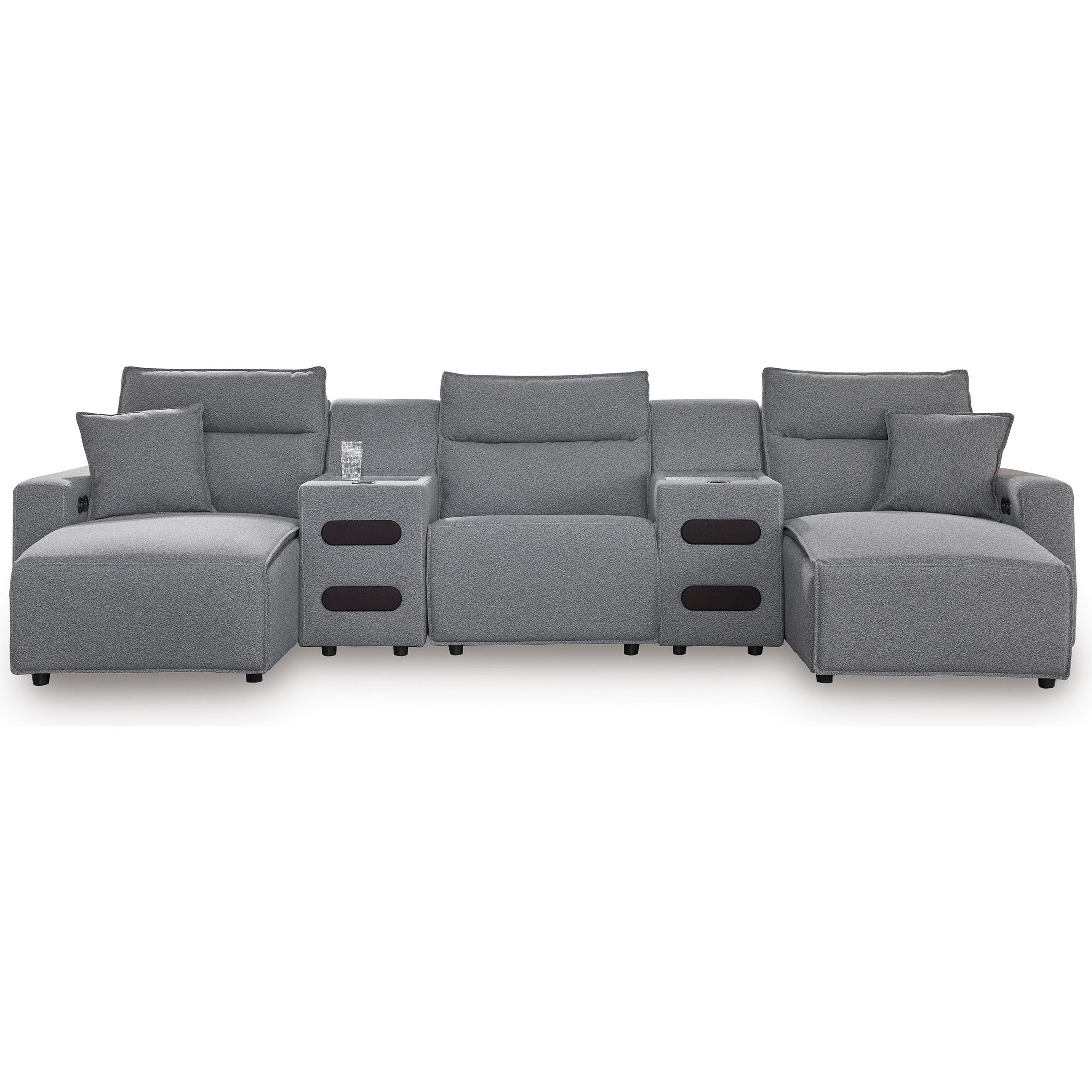Signature Design by Ashley ModMax II Power Reclining Fabric 5 pc Sectional 6590679C/6590660C/6590646C/6590660C/6590697C IMAGE 1