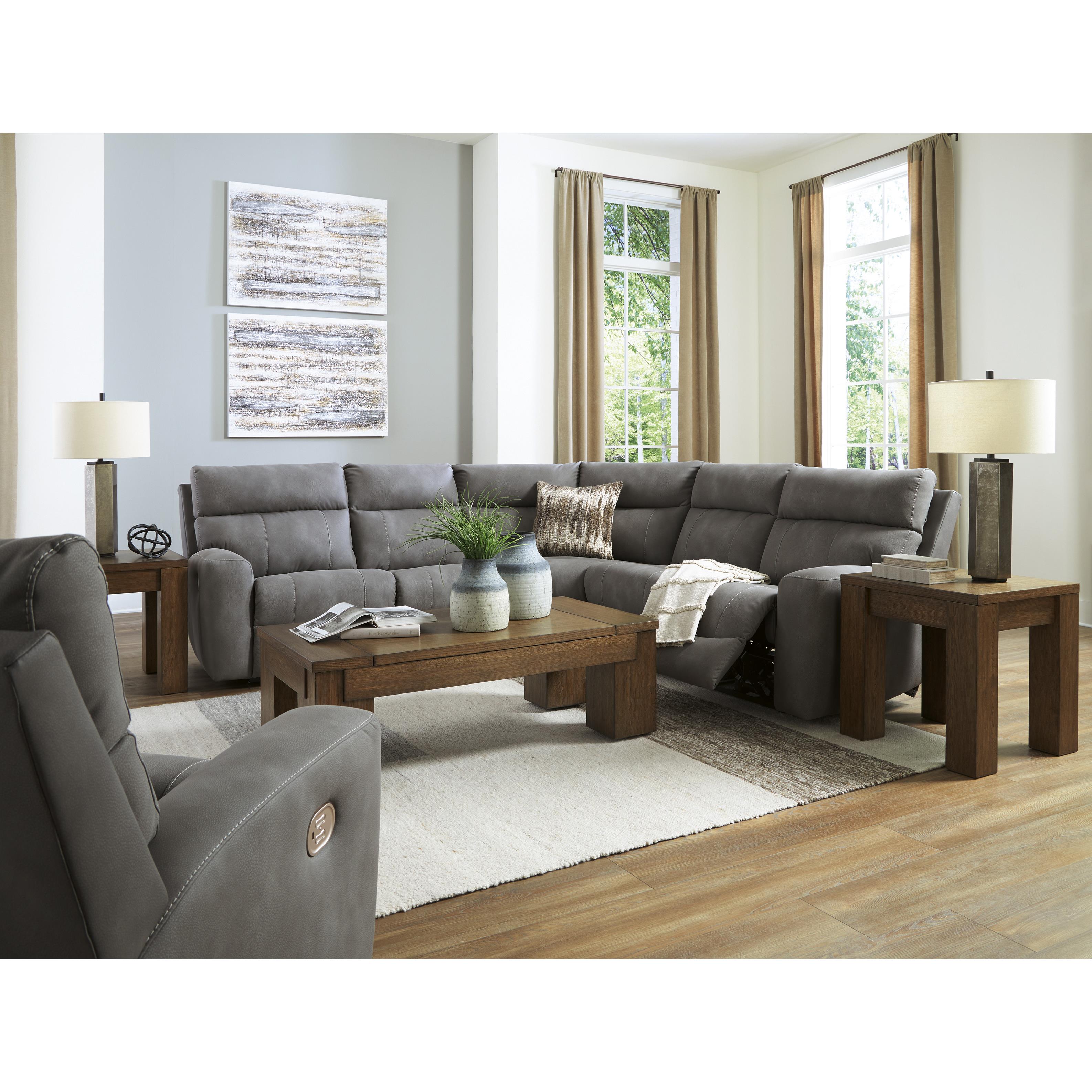 Signature Design by Ashley Next-Gen DuraPella Power Reclining Leather Look 5 pc Sectional 6100358C/6100346C/6100377C/6100346C/6100362C IMAGE 8