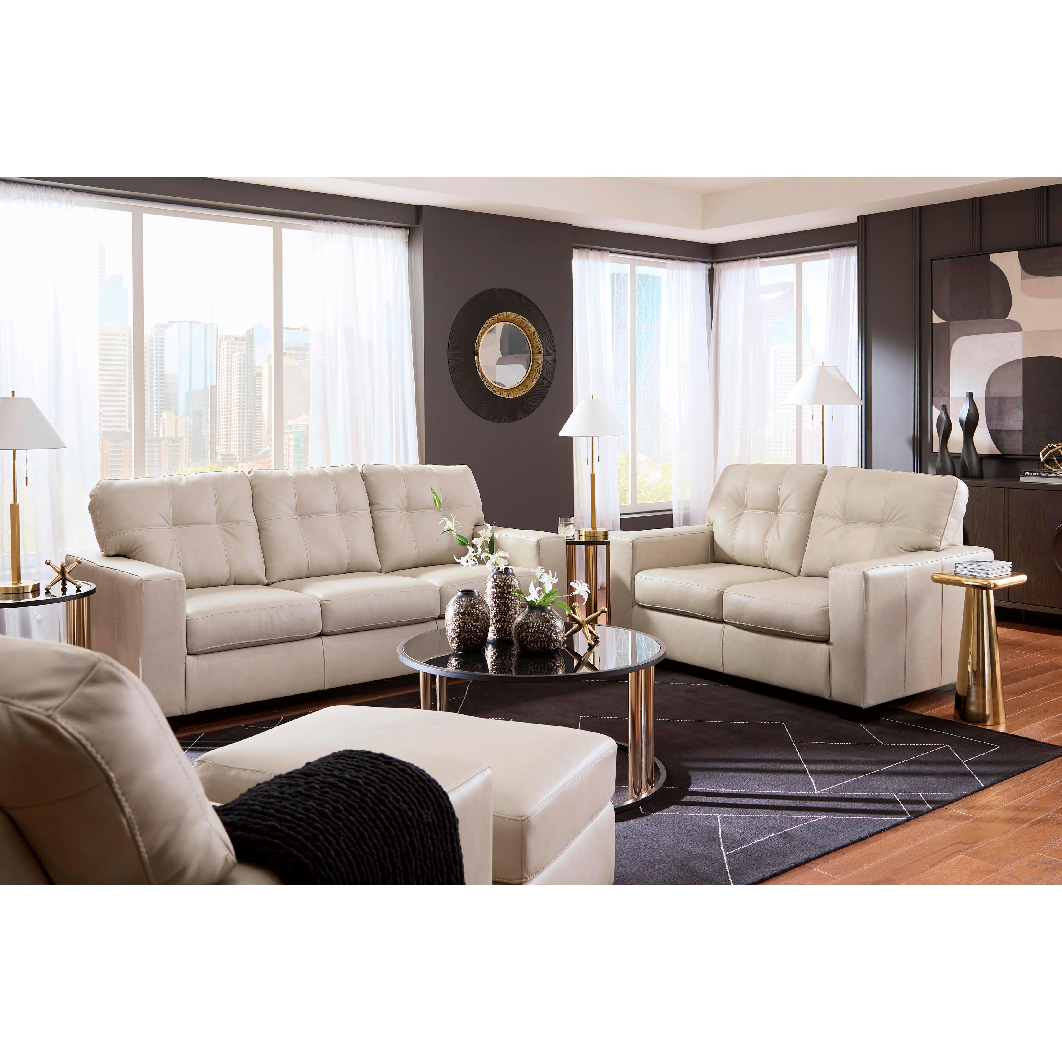 Signature Design by Ashley Santorine Stationary Leather Match Sofa 2170838C IMAGE 10