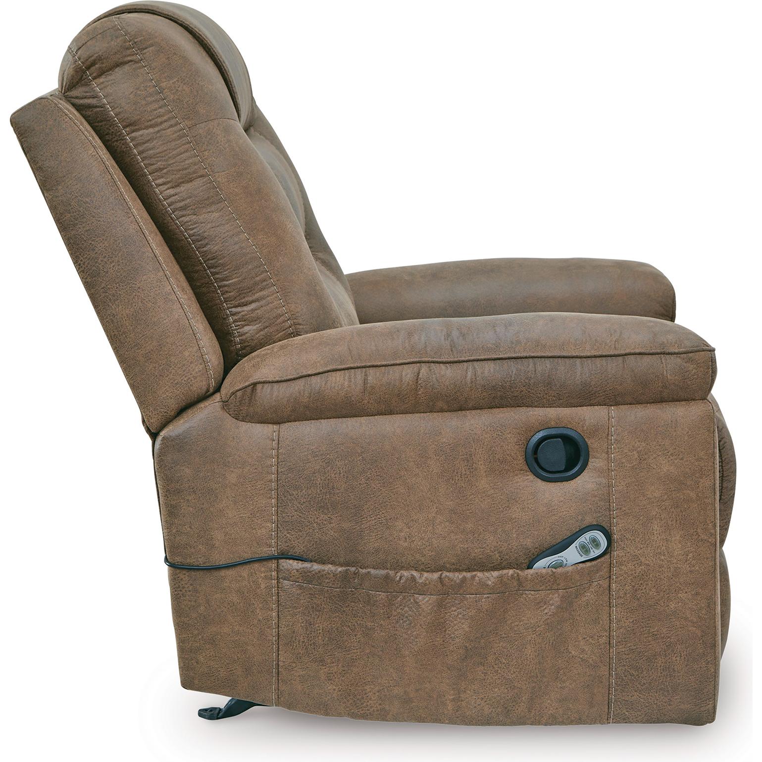 Signature Design by Ashley Stockworth Rocker Leather Look Recliner PC6560425C IMAGE 4