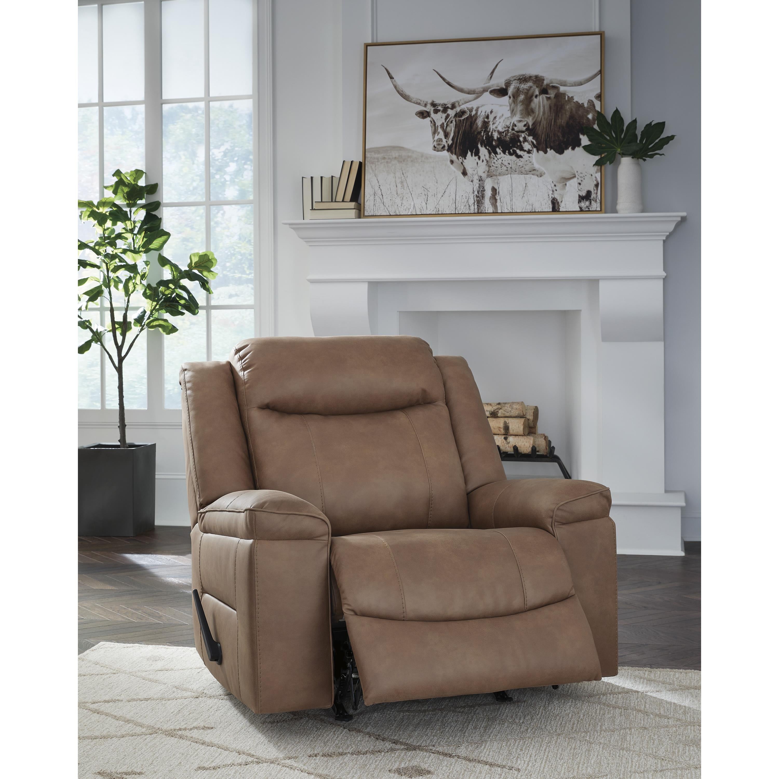Signature Design by Ashley Status Check Rocker Leather Look Recliner PC6530825C IMAGE 7