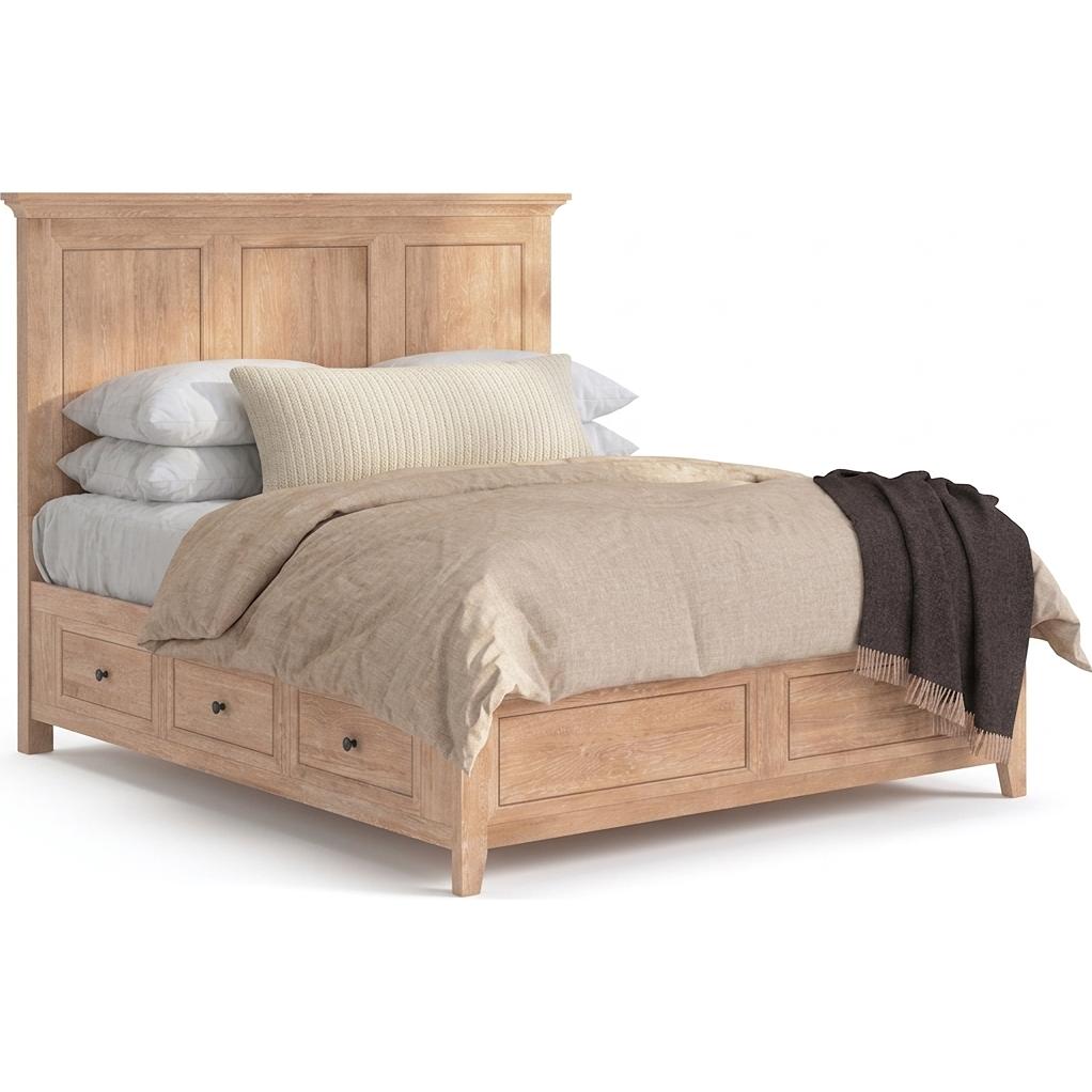 Intercon Furniture San Mateo King Panel Bed with Storage SM-BR-8865K-WHE-HB/SM-BR-8865K-WHE-FB/SM-BR-8865K-WHE-RS IMAGE 1