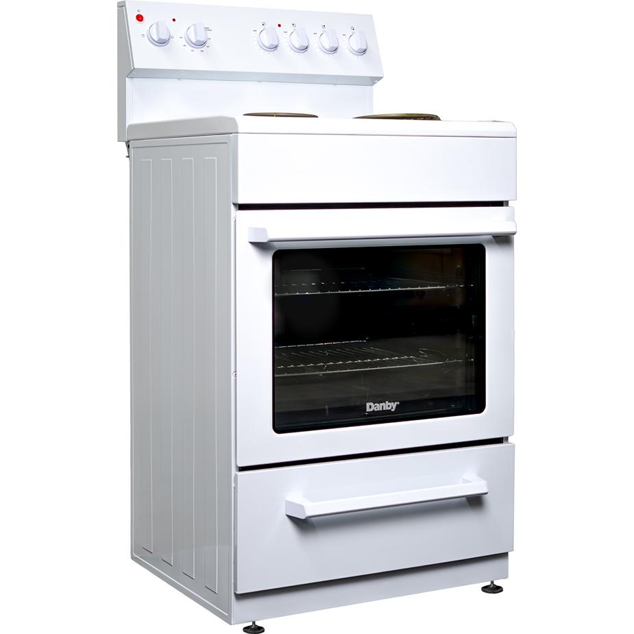 Danby 24-inch Slide-in Electric Range with Rear Controls DER240B1WC IMAGE 3