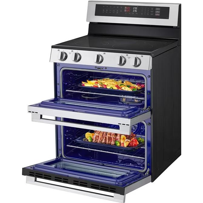 LG 30-inch, 7.3 cu. ft. Smart Electric Double Oven Freestanding Range with ProBake Convection® LDEL7324YE IMAGE 10
