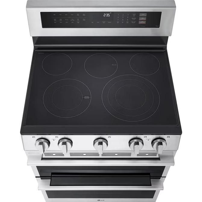 LG 30-inch, 7.3 cu. ft. Smart Electric Double Oven Freestanding Range with ProBake Convection® LDEL7324YE IMAGE 2