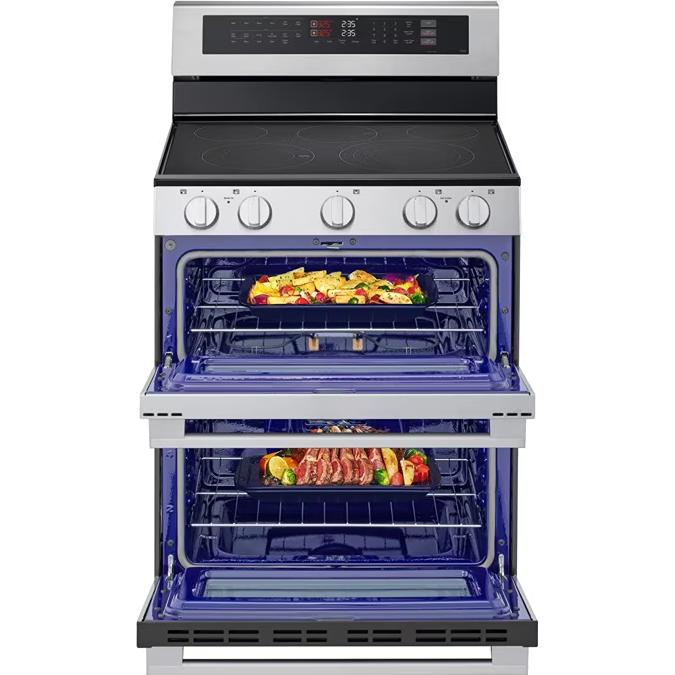 LG 30-inch, 7.3 cu. ft. Smart Electric Double Oven Freestanding Range with ProBake Convection® LDEL7324YE IMAGE 9