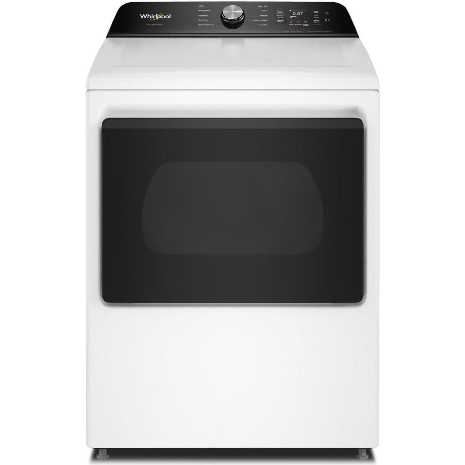 Whirlpool 7.5 cu. ft. Smart Electric Top Load Dryer with Steam Iron and AI Dry YWED8509TW IMAGE 1