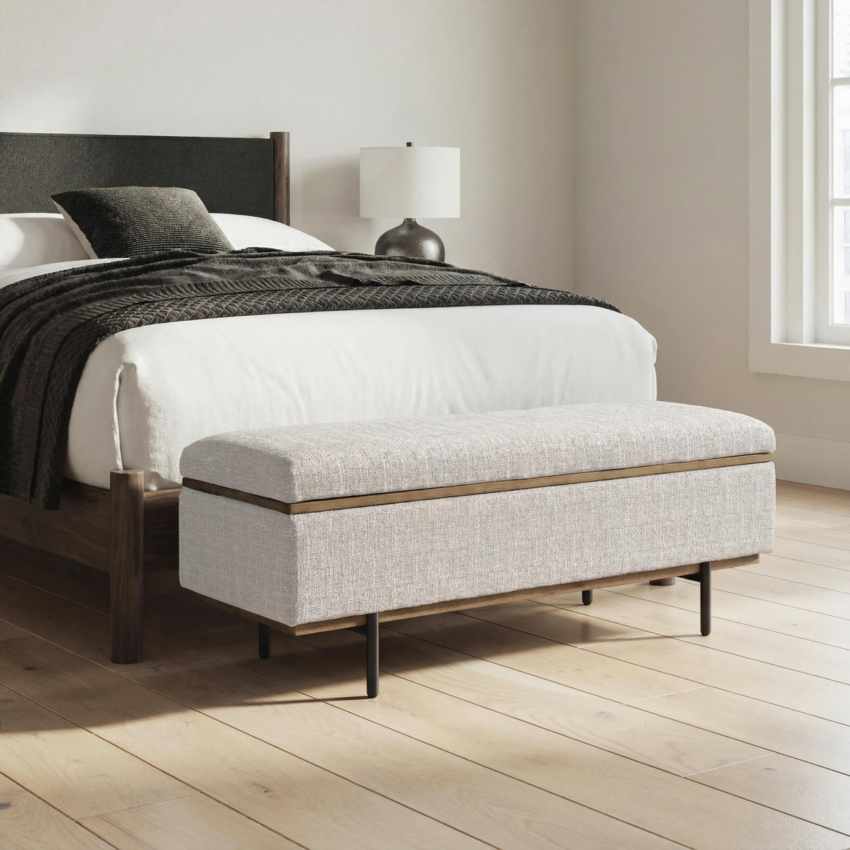 Signature Design by Ashley Dettaford Next-Gen Nuvella A3000848 Storage Bench IMAGE 2