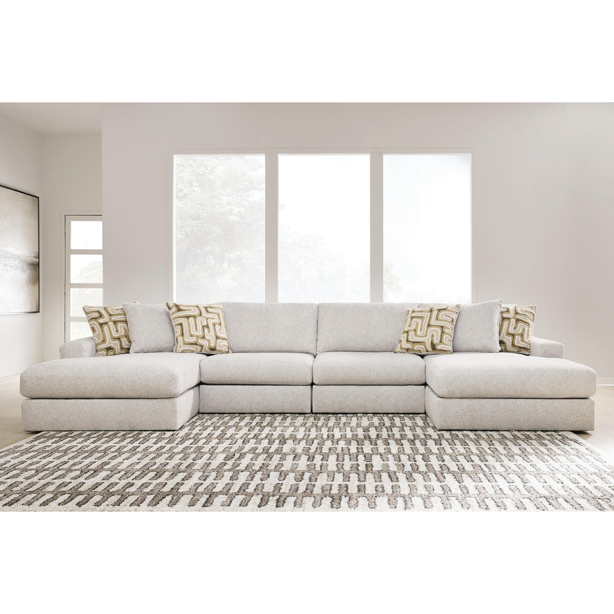 Signature Design by Ashley Kestrie PC68706S9 4 pc Double Chaise Sectional IMAGE 2
