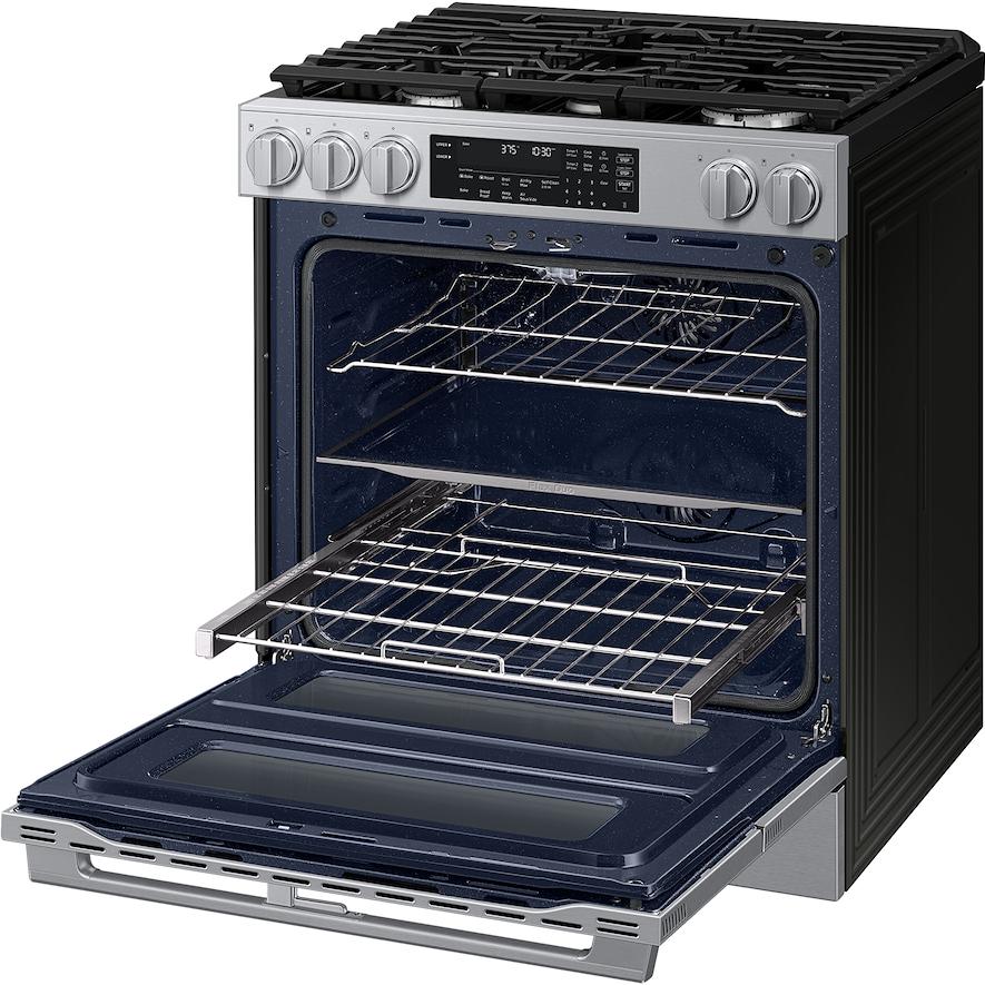 Samsung 30-inch, 6.0 cu. ft. Slide-in Gas Range with True Convection Technology NSG90H60DRAA IMAGE 4