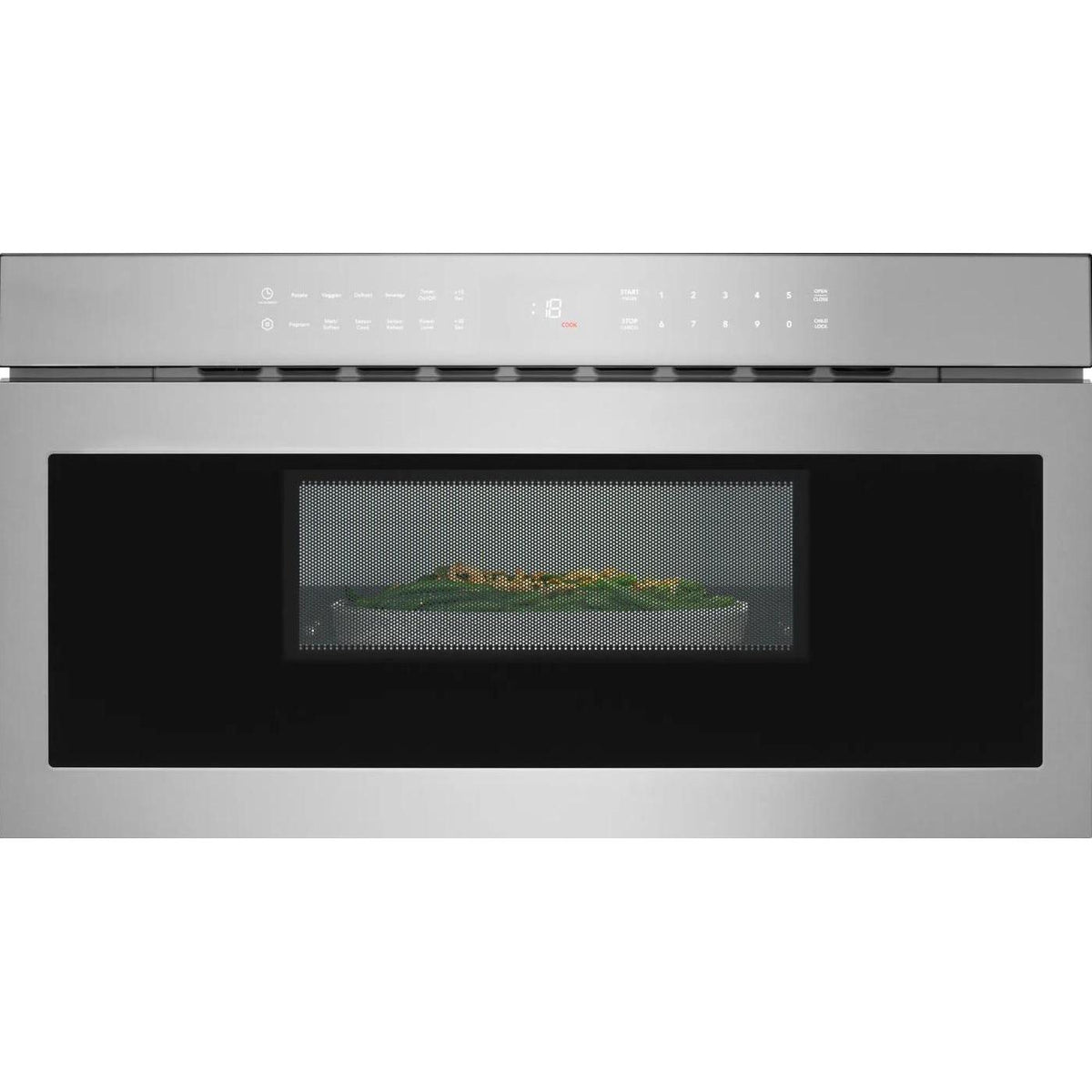 Frigidaire Professional 30-inch, 1.2 cu. ft. Built-In Drawer Microwave Oven with IllumiTouch™ Control Panel UMBW3011AS IMAGE 2