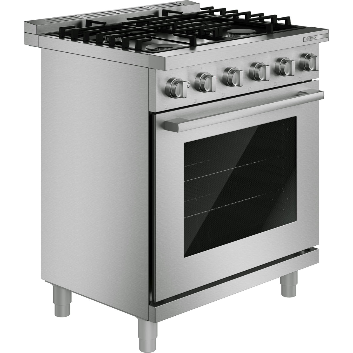 Bosch 500 Series 30-inch Freestanding Gas Range with Double Ring Burner HGS5057UC IMAGE 3