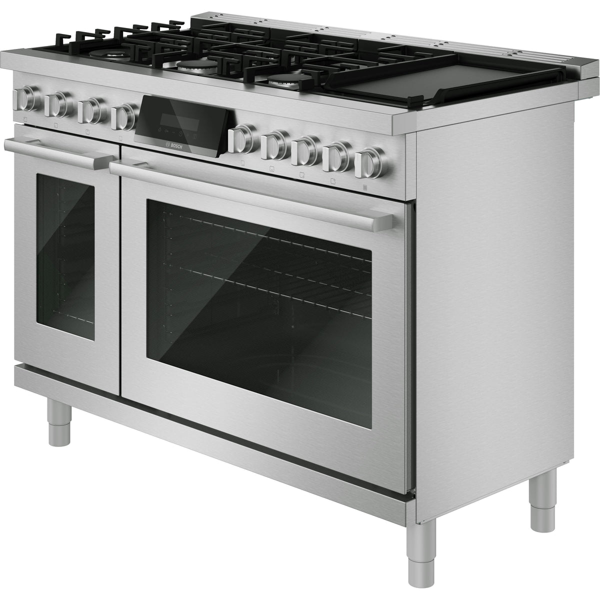 Bosch 800 Series 48-inch Freestanding Dual-Fuel Range with Griddle HDS8857UC IMAGE 4