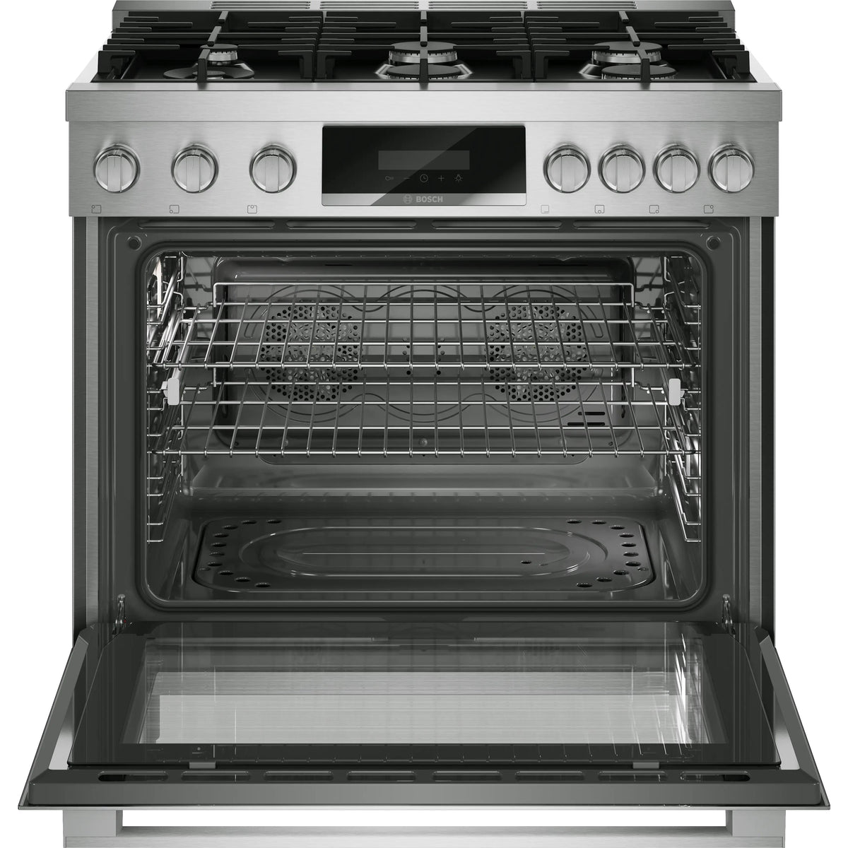 Bosch 800 Series 36-inch Freestanding Gas Range with 6 Burners HGS8657UC IMAGE 2