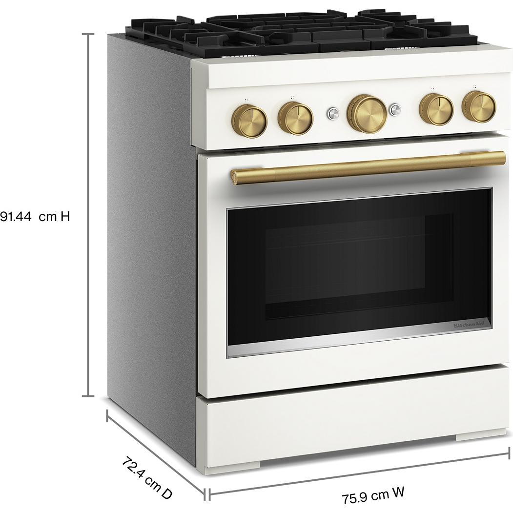 KitchenAid 30-inch, 4.1 cu. ft. Freestanding Commercial-Style Dual-Fuel Range KFDS930SPL IMAGE 8
