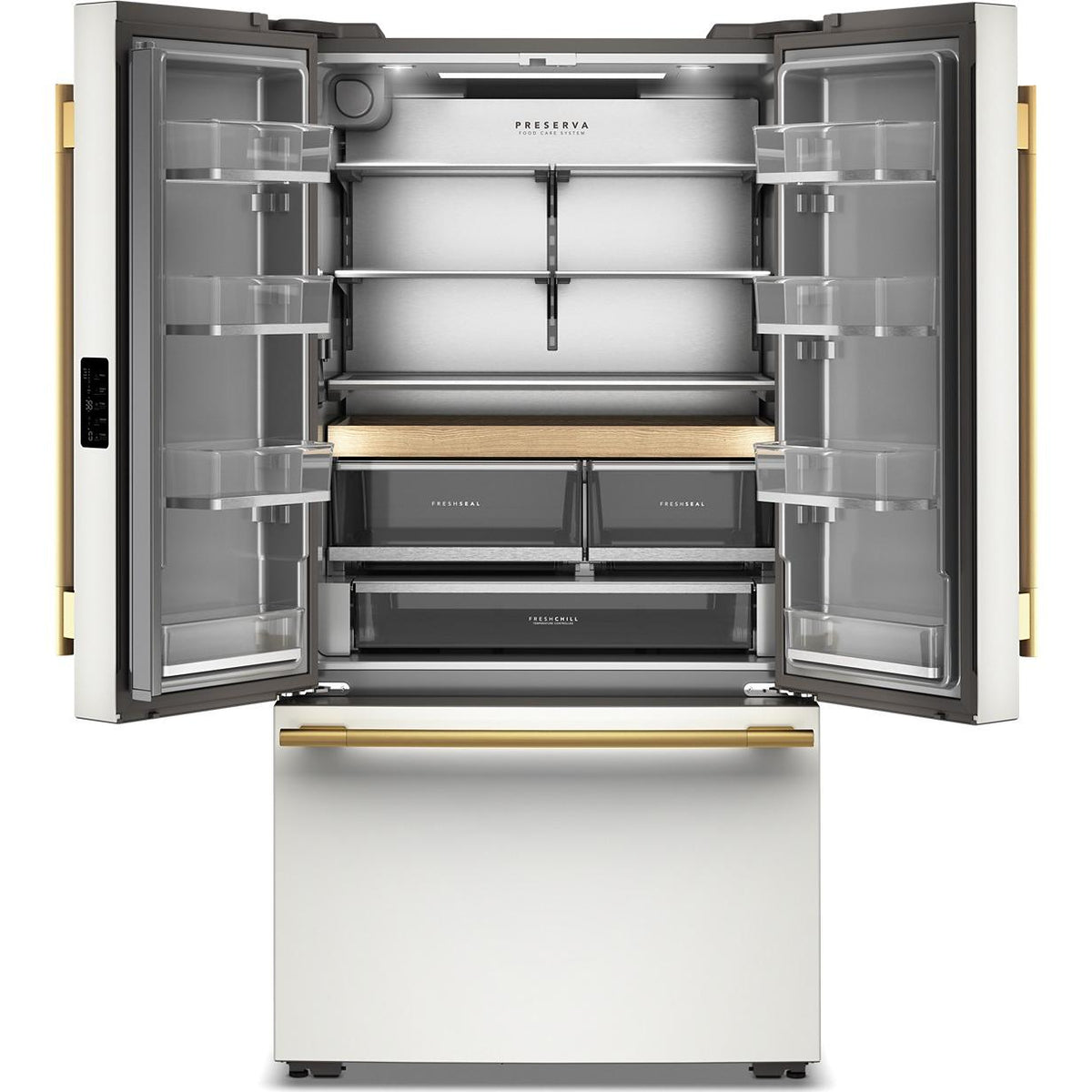 KitchenAid 36-inch, 24 cu. ft. Counter-Dept French 3-Door Refrigerator with Internal Water Dispenser and Ice Maker KRFC236SPL IMAGE 2