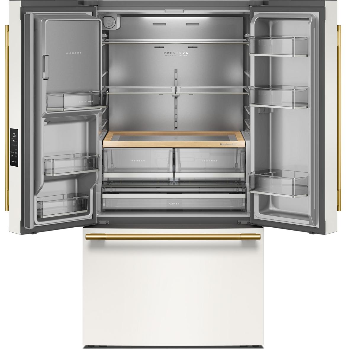 KitchenAid 36-inch, 30 cu. ft. French 3-Door Refrigerator with Water and Ice Dispensing System KRFF436SPL IMAGE 5