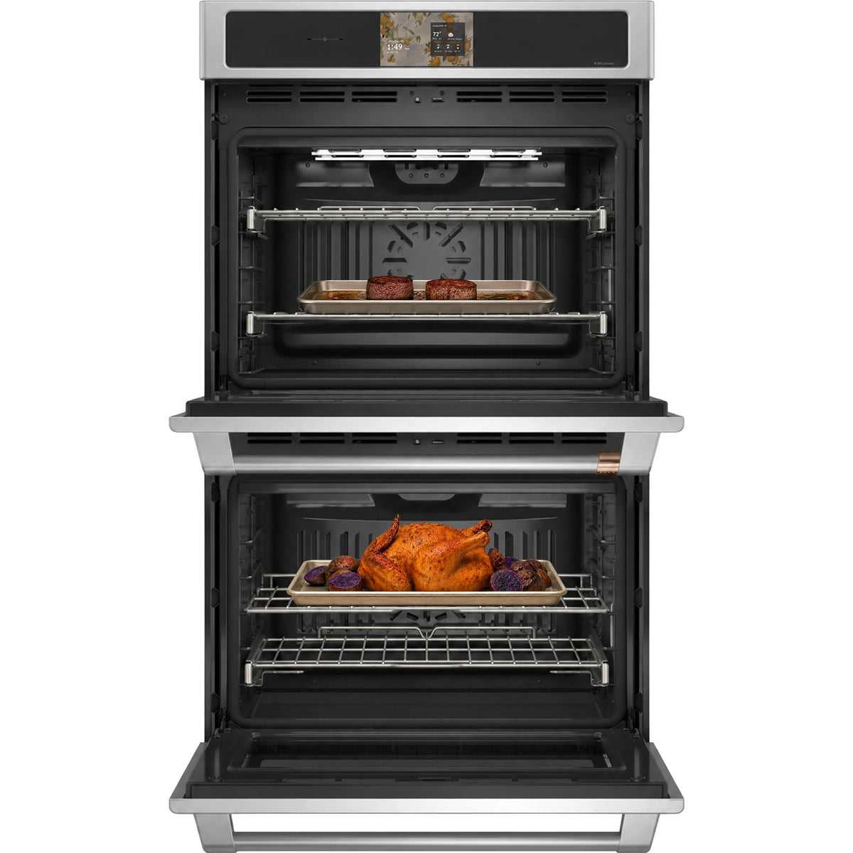 Café 30-inch, 10.0 cu. ft. Built-in Double Wall Oven with True European Convection CTD90DP2ZS1 IMAGE 3