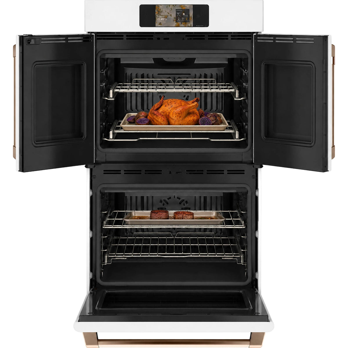 Café 30-inch, 10.0 cu. ft. Built-in Double Wall Oven with True European Convection CTD90FP4ZW2 IMAGE 3