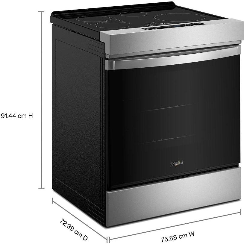 Whirlpool 30-inch Slide-in Induction Range with True Convection Advanced Air Cooking Technology WSIS5030TZ IMAGE 8