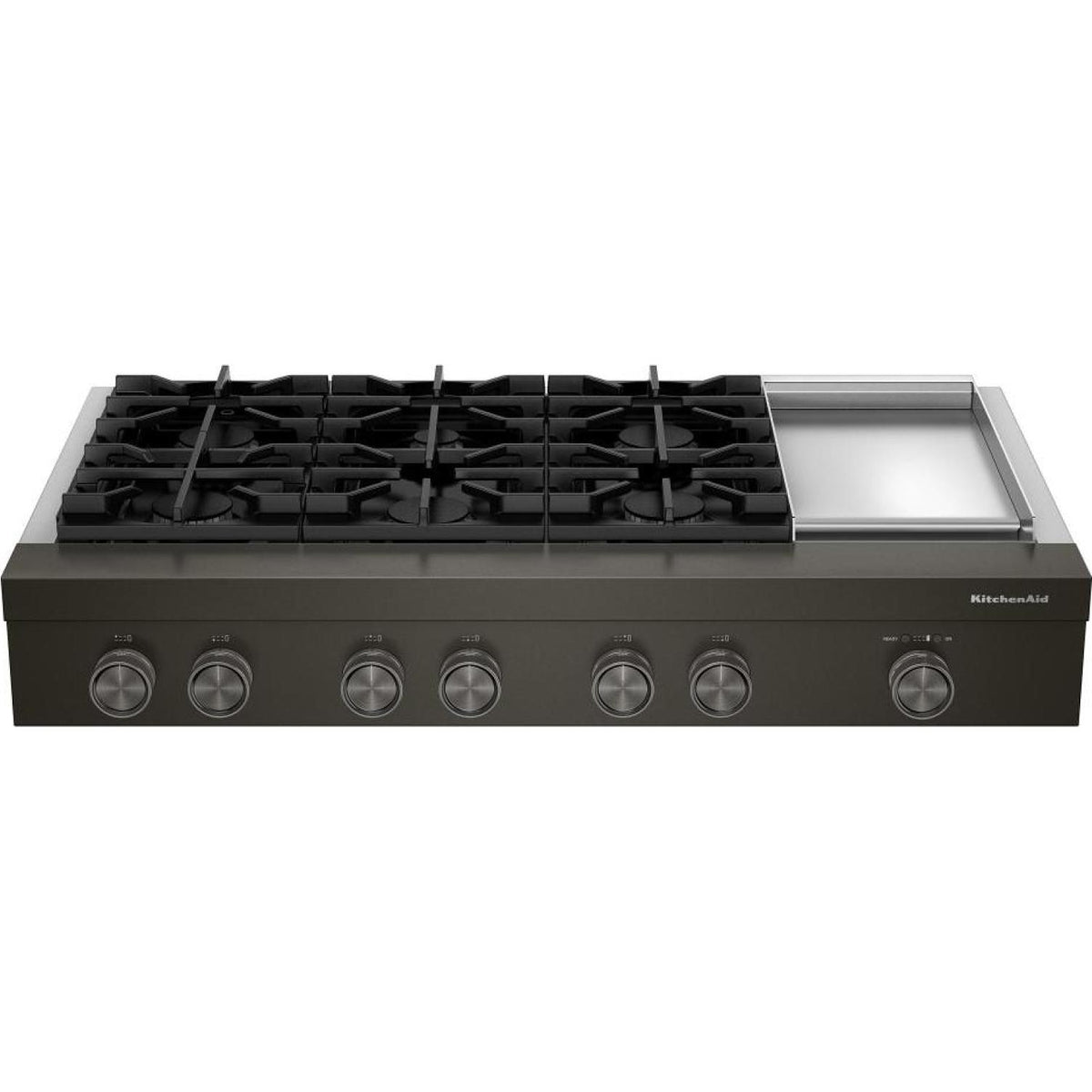 KitchenAid 48-inch Gas Rangetop with Electric Griddle KCGK948TBE IMAGE 1