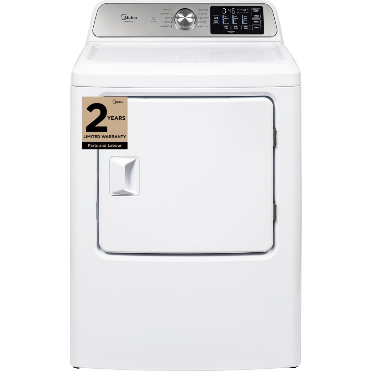 Midea 4.7 cu. ft. Electric Dryer with Sensor Dry MLTE47A4BWW IMAGE 1