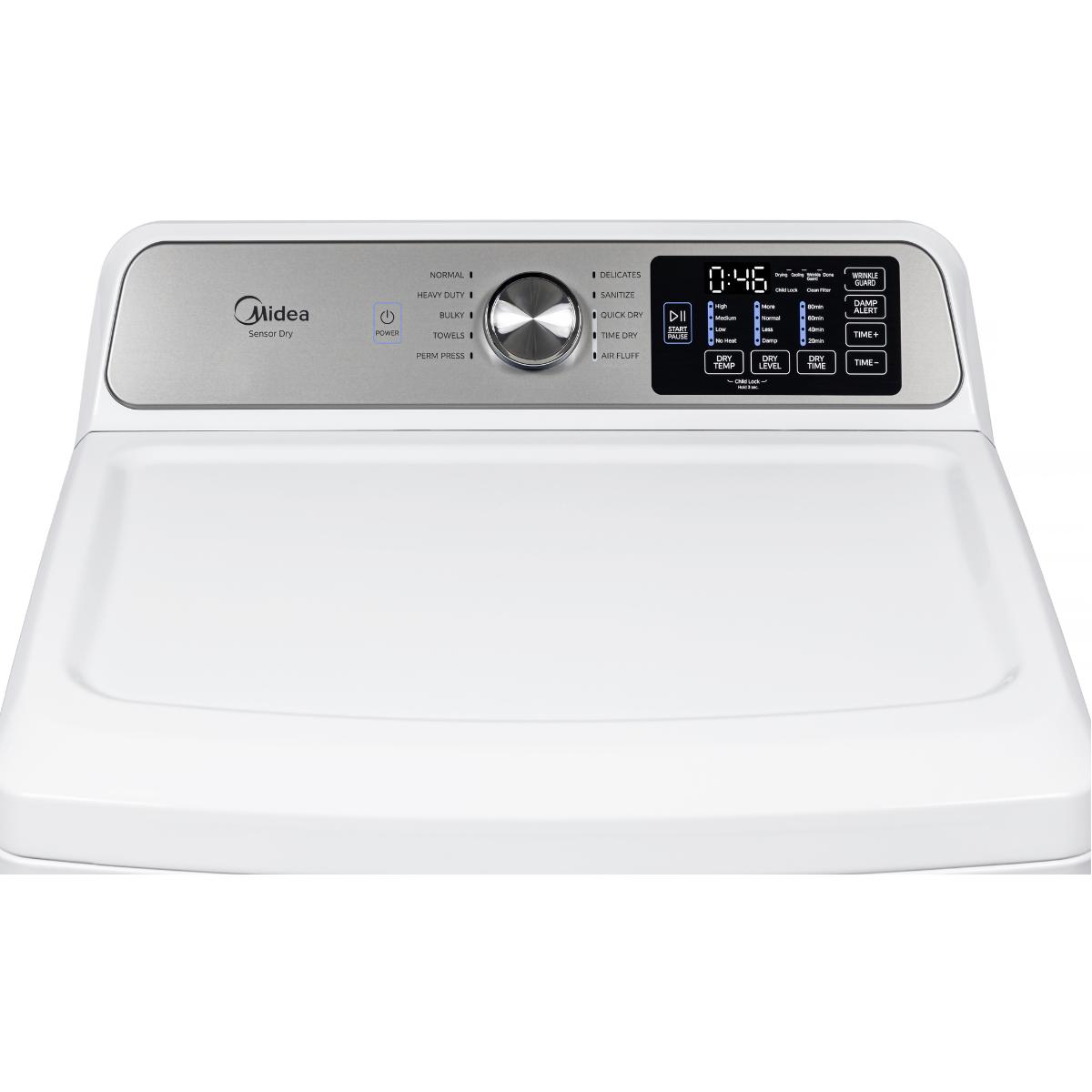 Midea 4.7 cu. ft. Electric Dryer with Sensor Dry MLTE47A4BWW IMAGE 4