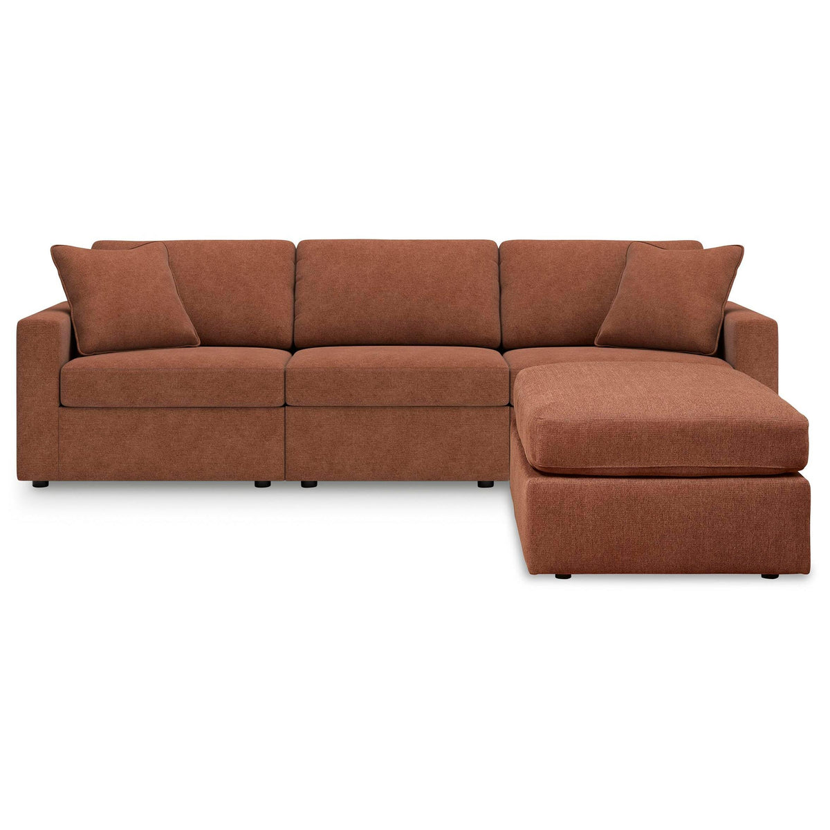 Signature Design by Ashley® Modmax 92102U4 3 pc Sectional and Ottoman - Spice IMAGE 1
