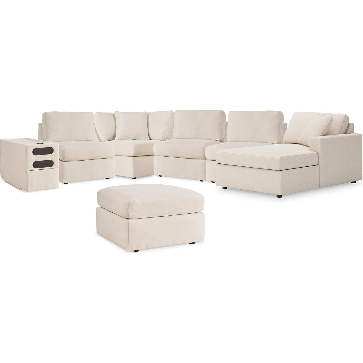 Signature Design by Ashley® Modmax 92103U10 6 pc Sectional with Chaise and Ottoman - Oyster IMAGE 1