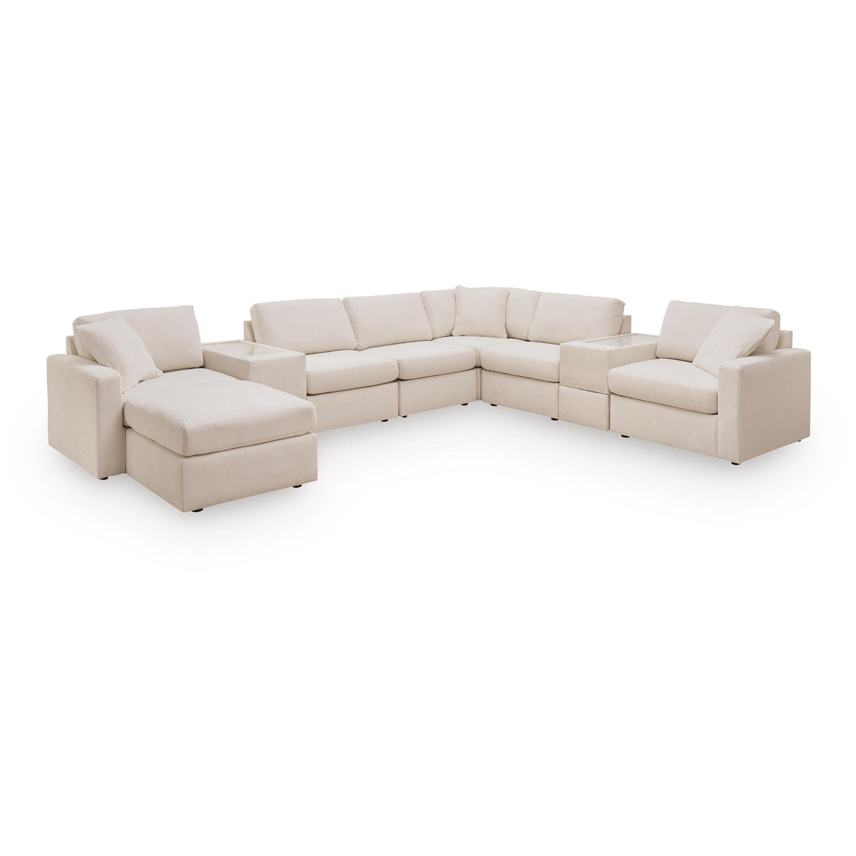Signature Design by Ashley® Modmax 92103U3 8 pc Sectional and Ottoman - Oyster IMAGE 1