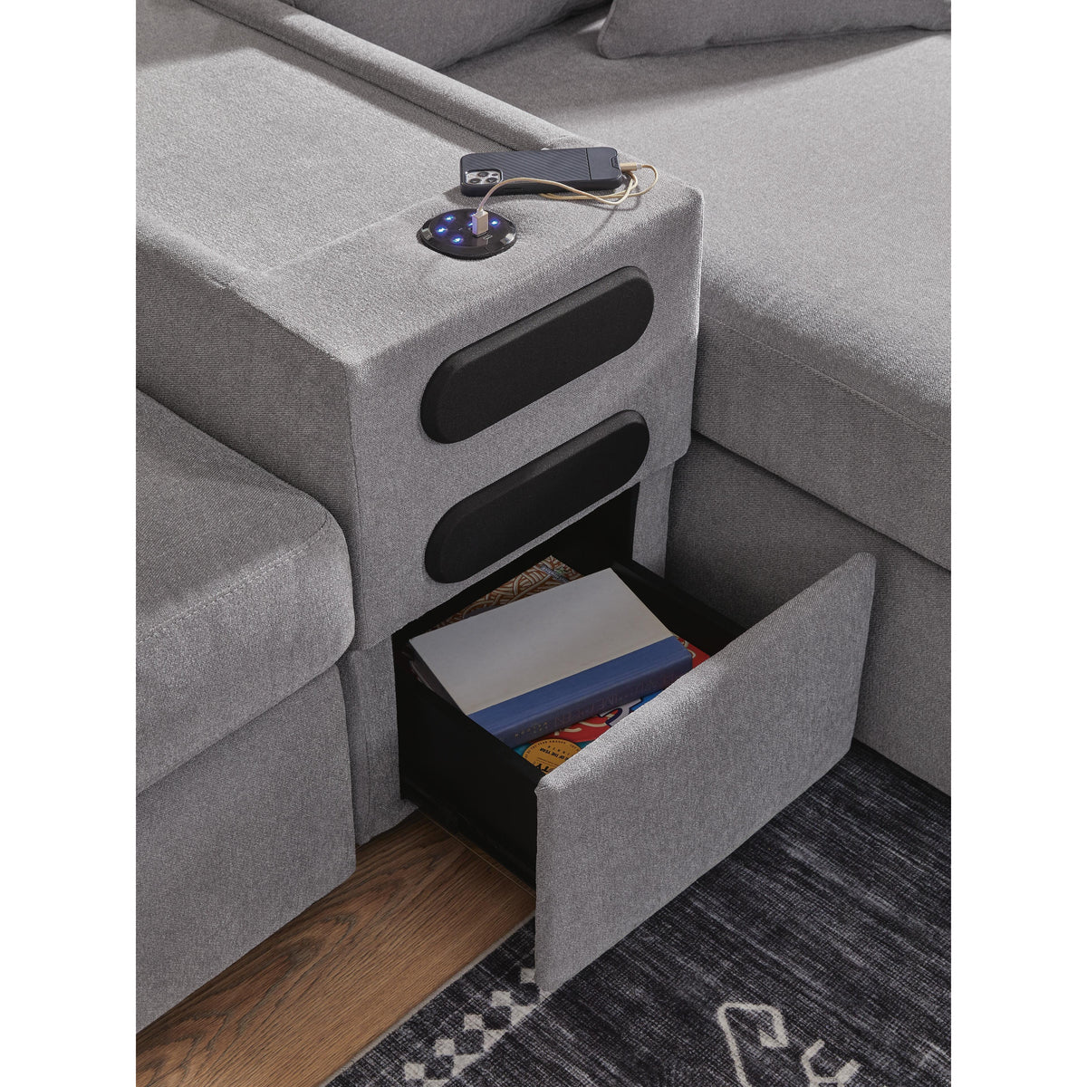 Signature Design by Ashley® Modmax 92104U24 5 pc Sectional and Ottoman - Granite IMAGE 20
