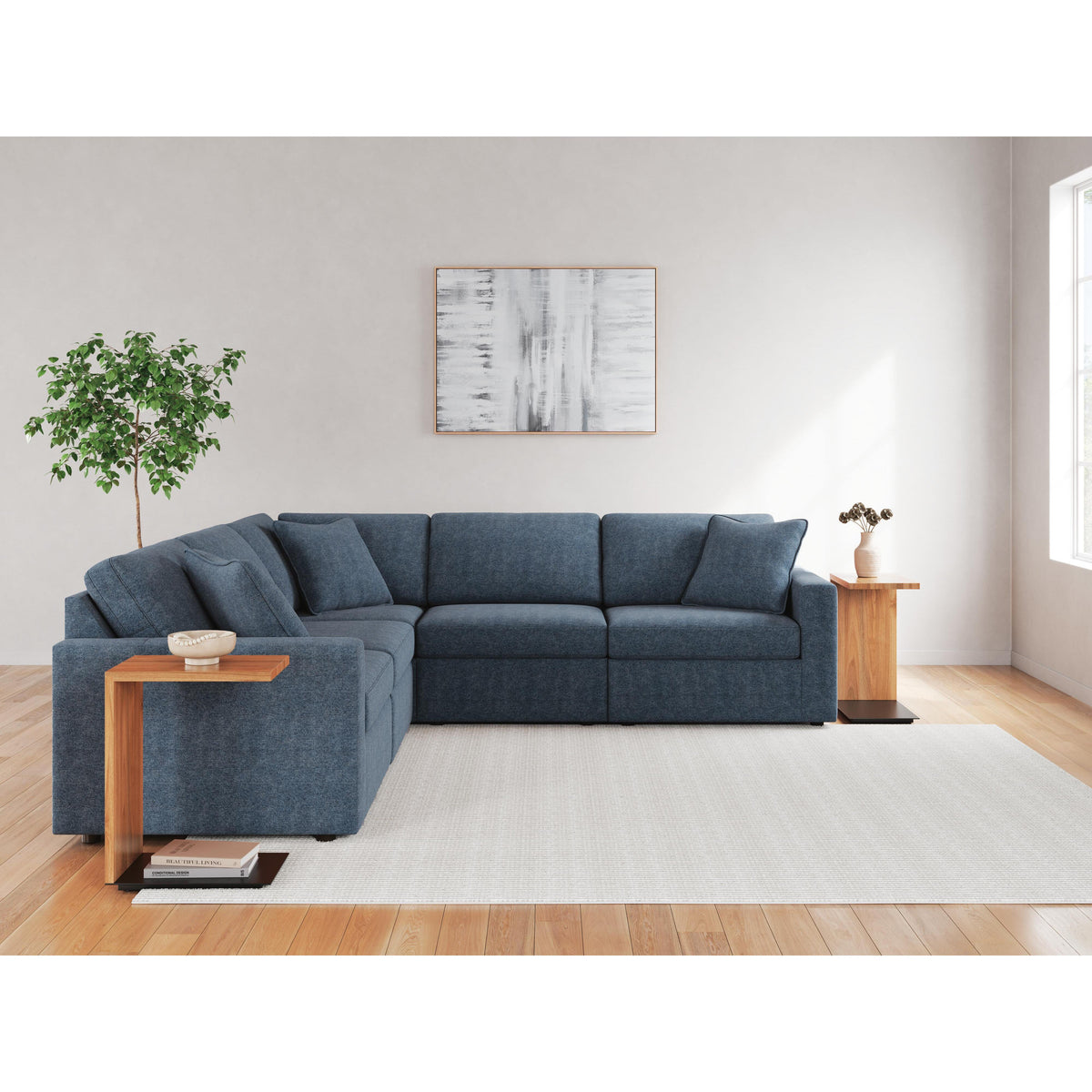 Signature Design by Ashley® Modmax 92121U14 5 pc Sectional and Ottoman - Ink IMAGE 13