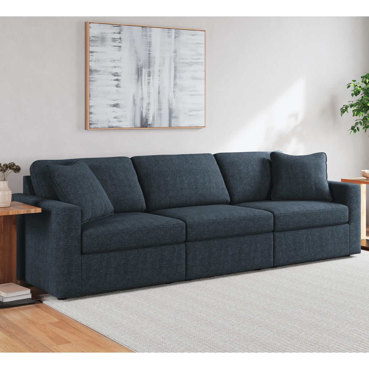 Signature Design by Ashley® Modmax 92121U4 3 pc Sectional and Ottoman - Ink IMAGE 10