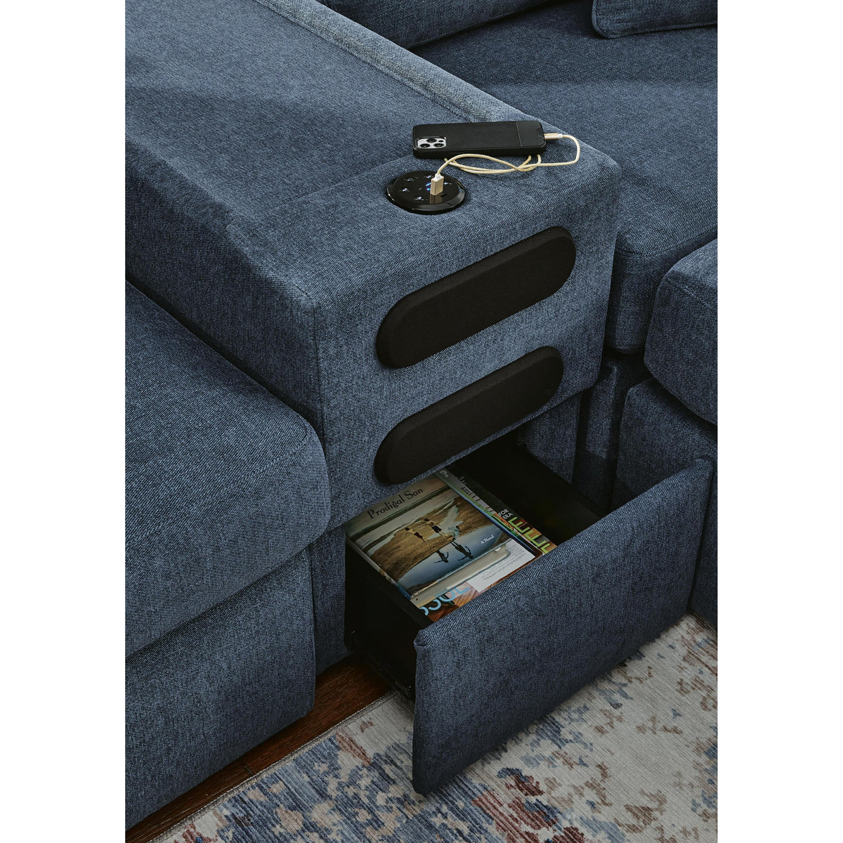 Signature Design by Ashley® Modmax 92121U9 6 pc Sectional with Chaise and Ottoman - Ink IMAGE 20