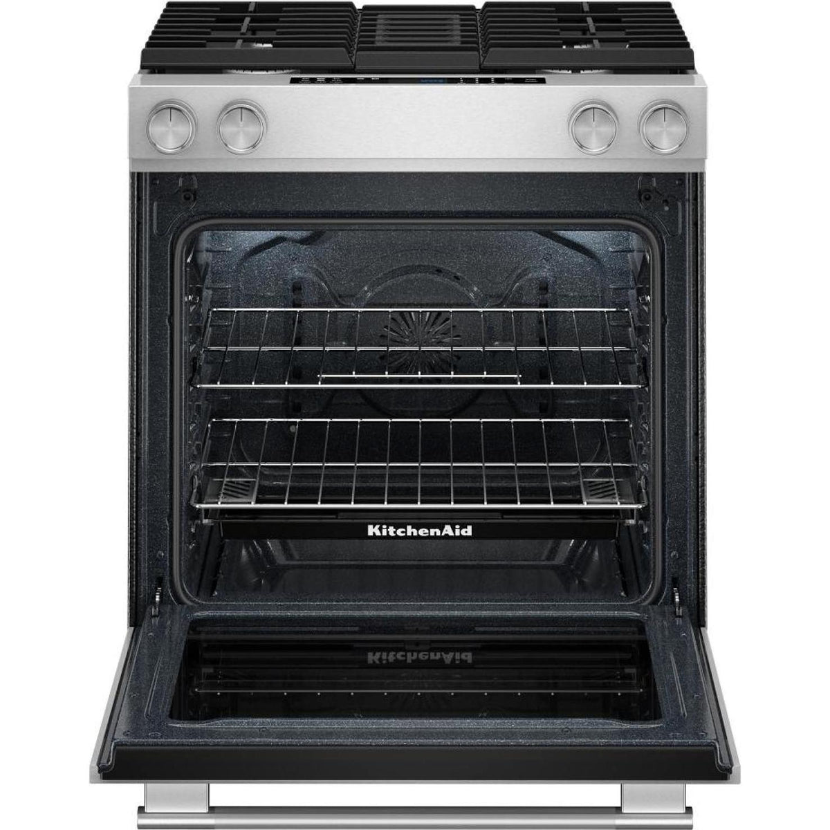 KitchenAid 30-inch Dual-Fuel Range with Downdraft Ventilation KSDV730TPS IMAGE 3